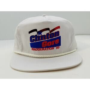 VTG 1993 Presidential Inauguration Hat Bill Clinton Al Gore Made In USA